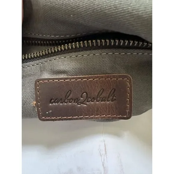 Carbon2Cobalt "All-In Bag" Leather Shoulder Bag- New Without Tags - Picture 5 of 7